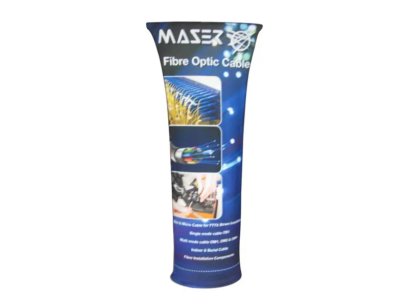 Portable banner with straight top