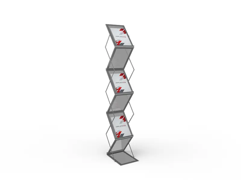 z-fold brochure rack A4
