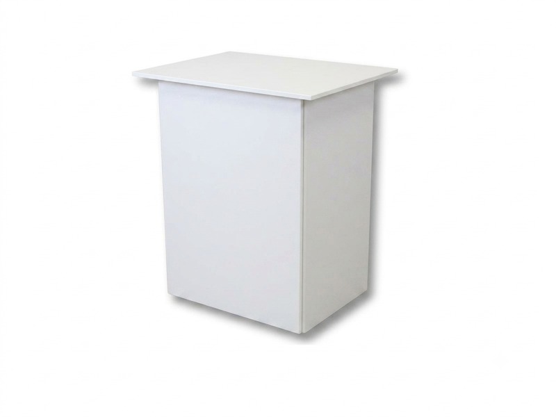 Presenter 800 demonstration table with a plain white top and base
