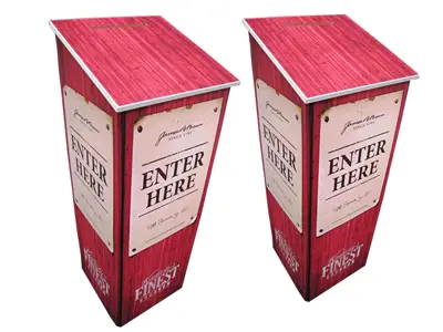 Angled Portable Entry Boxes