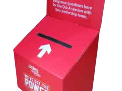 Competition Entry Box Layout Competition prize promotions