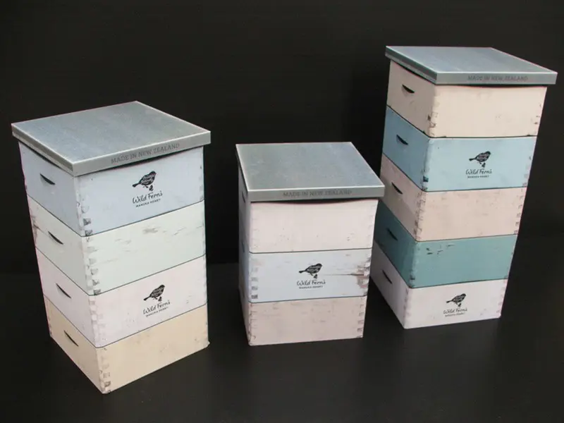 Wild Ferns beehive crate style custom plinths