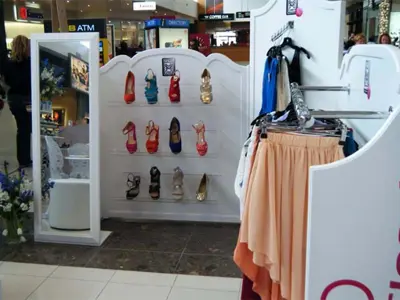 Portable Change Booth and Merchandising Booth