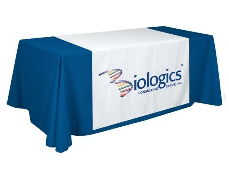 Throw style table cloth