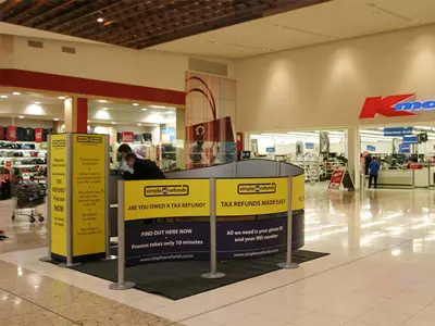 Curved Wall Kiosk Display