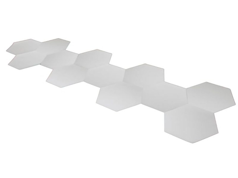 Custom shaped hexagonal tiles 