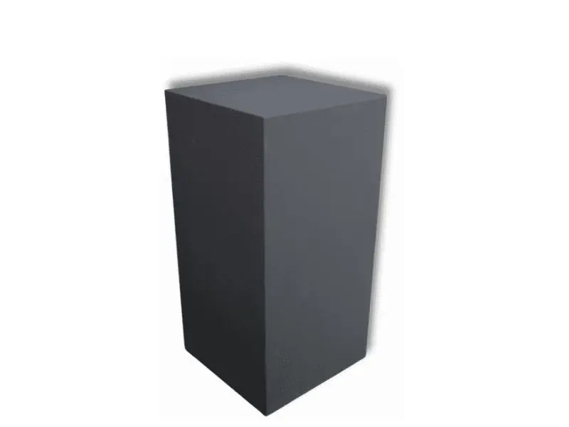 Black gallery plinth