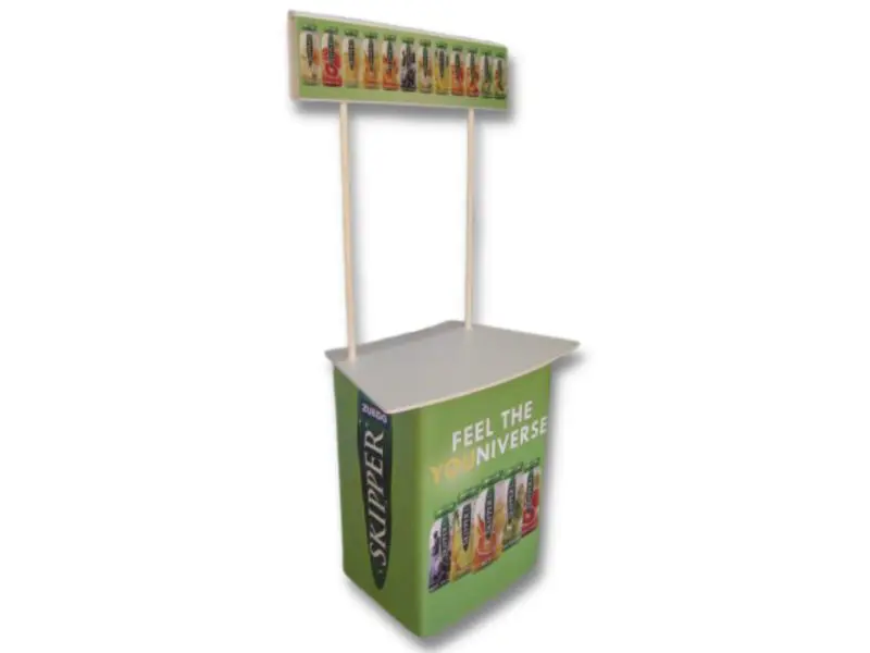 Optional header board on two poles