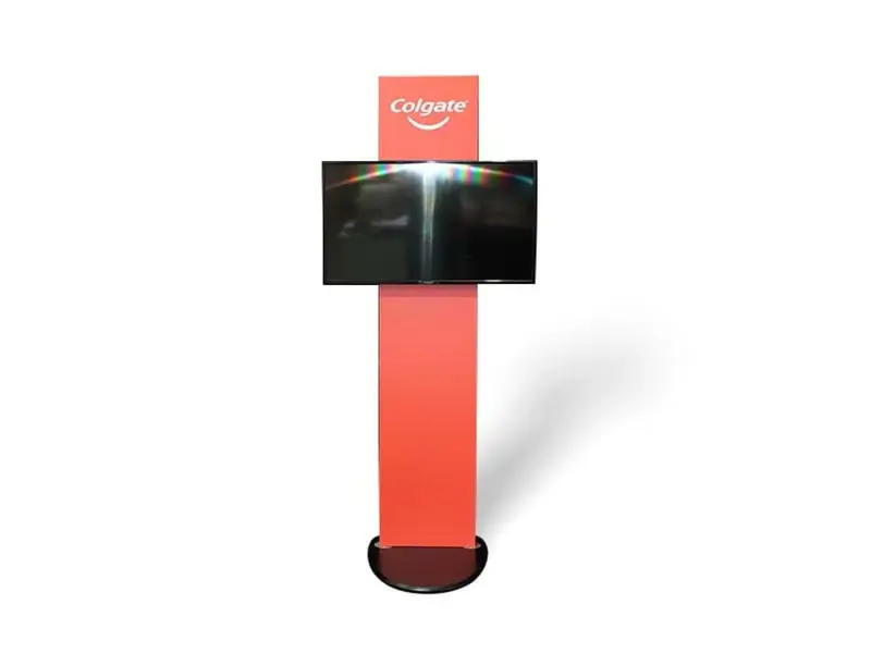 TV 2 Go with 42" TV and custom printed backing panel