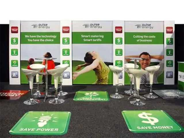 Floor Decals, Banners and Cocktail Tables