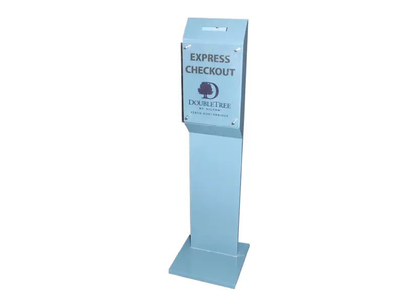 Express check out stand - blue