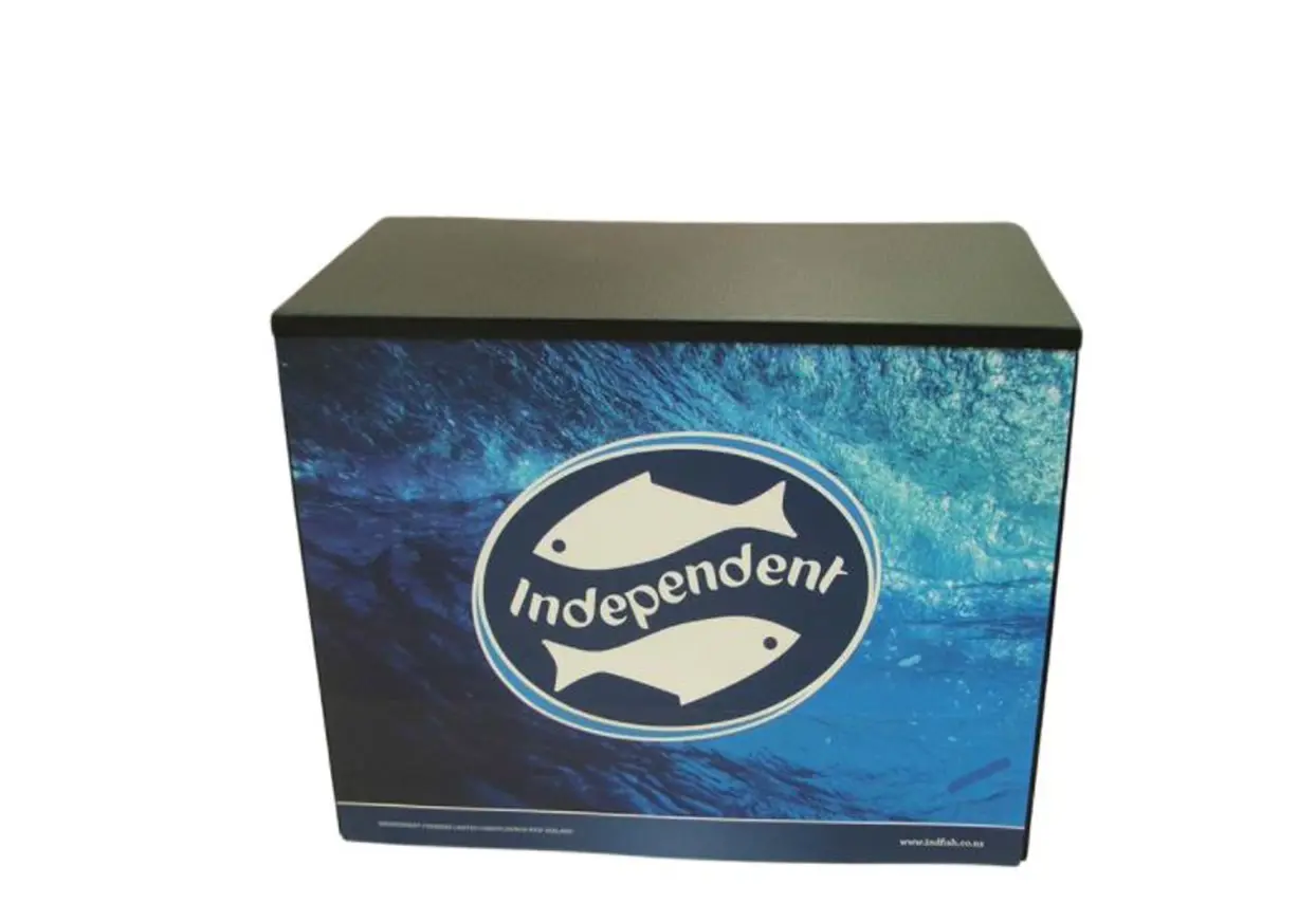 Superlight 1200 display with a printed graphic wrap