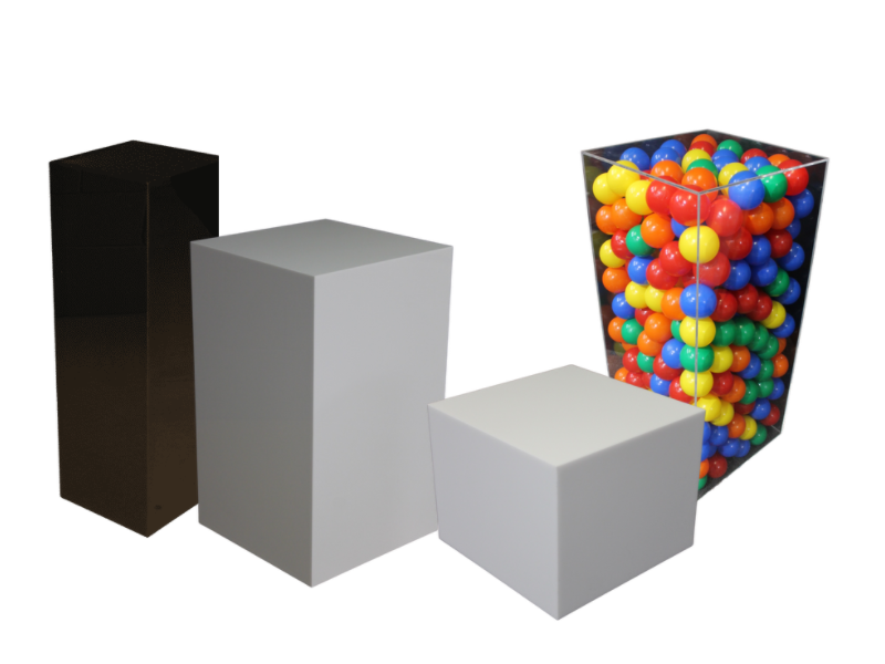Acrylic plinths