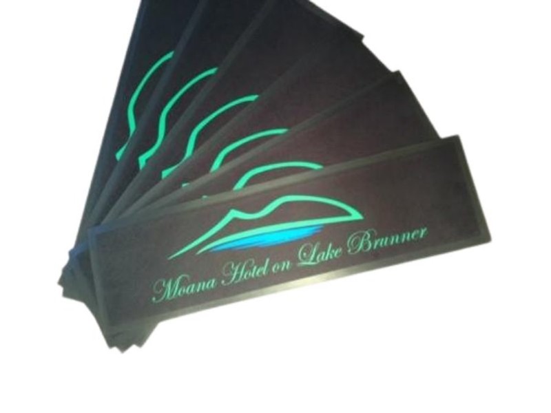 printed bar mat