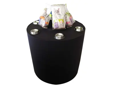 Round Plinth with Fabric Coating