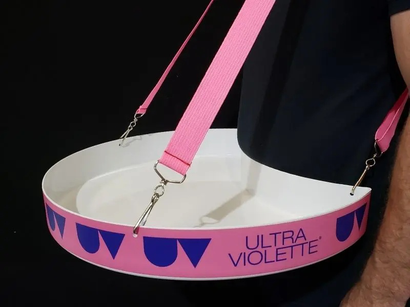 Vendor Tray Coloured Straps