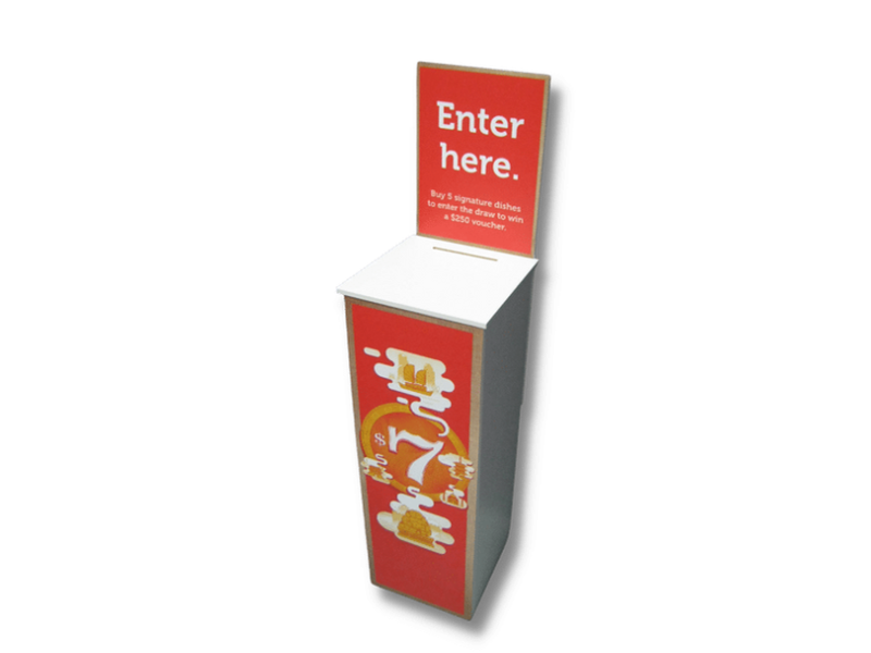 Fold-flat entry boxes