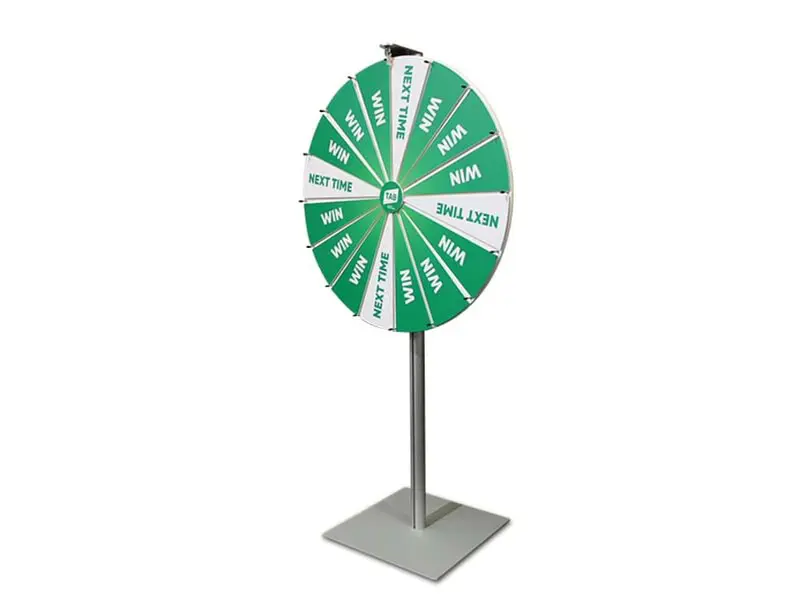Prize wheel 1.5m high with 800mm diameter wheel