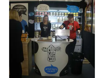 Pop up Sampling Counter