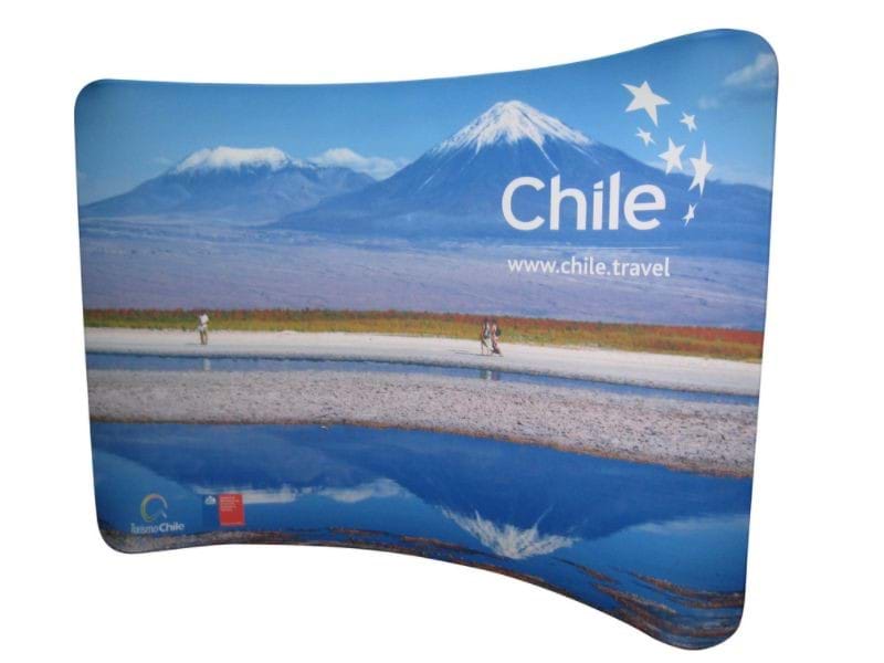 3m width curved SuperWall display wall