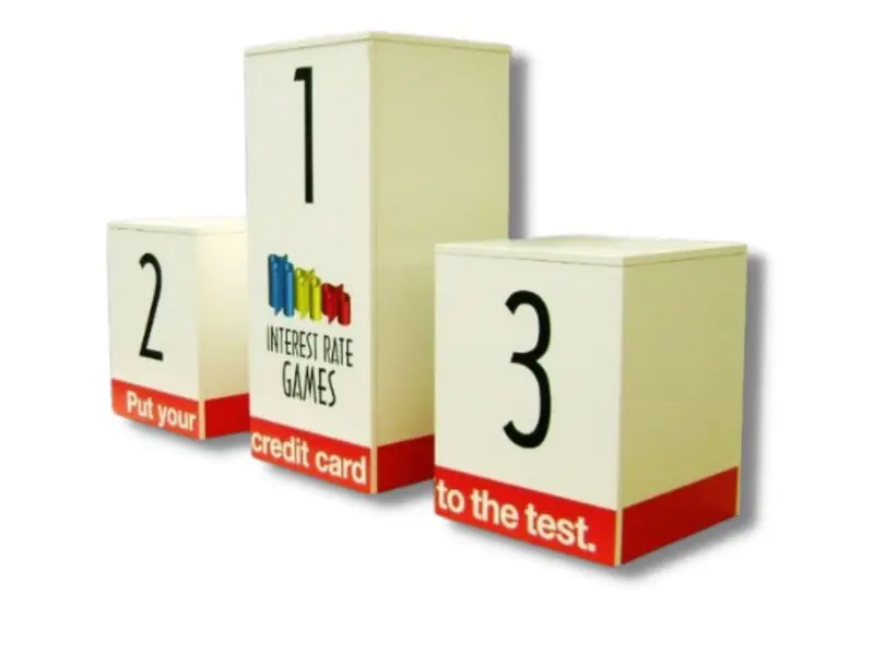 Winners' podiums can be produced at sizes to suit your requirements
