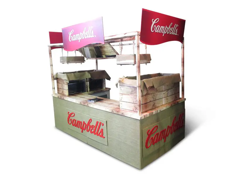 Campbell's branded market stall portable kitchen cart (1)