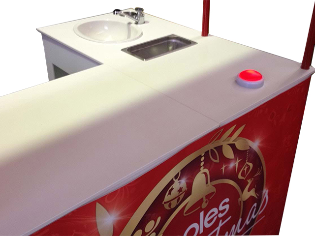 Coles Demo Table with Sink