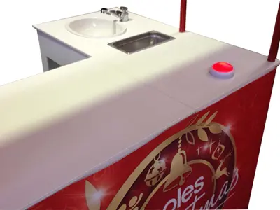Coles Demo Table with Sink