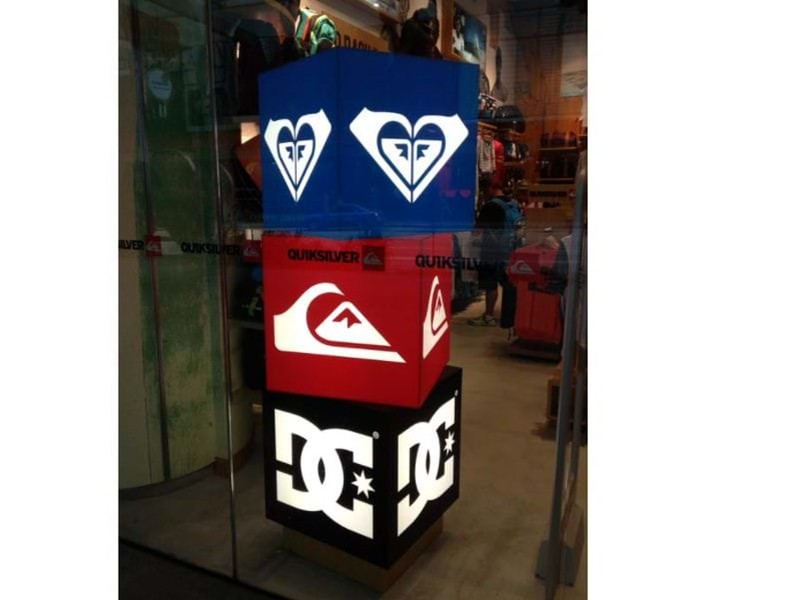 Custom lightbox graphics allow for light to shine through the graphic from behind