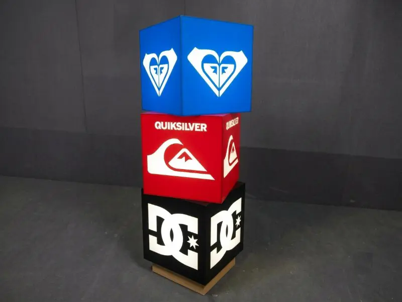 Custom lightbox graphics allow for light to shine through the graphic from behind